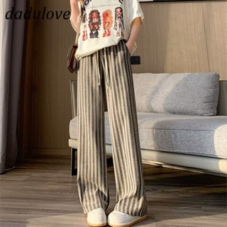 DaDulove💕 New Korean Style Retro Stripe Ladies Casual Pants Stretch Sweatpants Large Size Jogging Pants