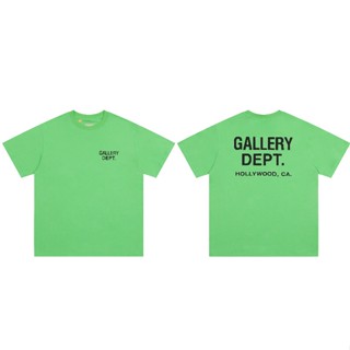 เสื้อยืดแขนสั้นลําลอง พิมพ์ลายตัวอักษร High Street GALLERY DEPT สําหรับผู้ชาย และผู้หญิง