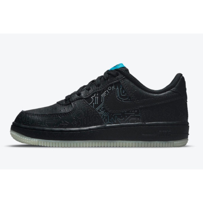 2021 Space Jam x NK Air Force 1 Low "Computer Chip" รองเท้าผ้าใบ Sports DH5354-001
