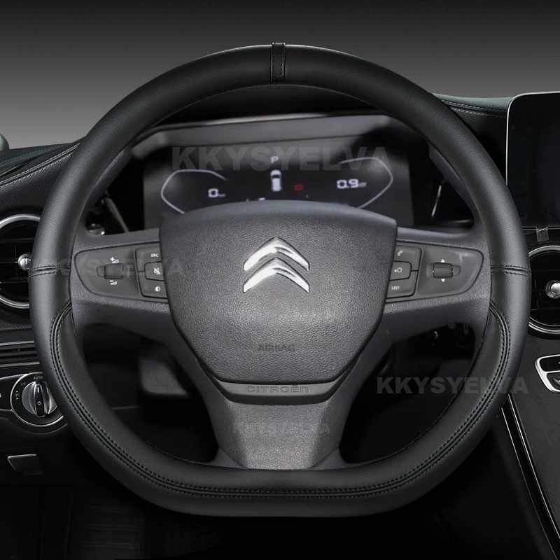 D รูปร่างพวงมาลัยรถสําหรับ Citroen C3 C3-XR 2015-2019 C4 2016-2019 Peugeot 408 2014-2019 Traveller 2