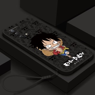 เคสโทรศัพท์ซิลิโคน แบบนิ่ม ลายการ์ตูนลูฟี่ วันพีช ทรงสี่เหลี่ยม กันกระแทก สําหรับ OPPO A72 A73 A74 A76 A78 5G