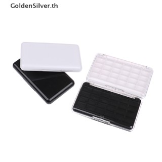 Goldensilver พาเลทเปล่า 24 ช่อง สําหรับใส่อายแชโดว์ บลัชออน ลิปพาวเดอร์ DIY