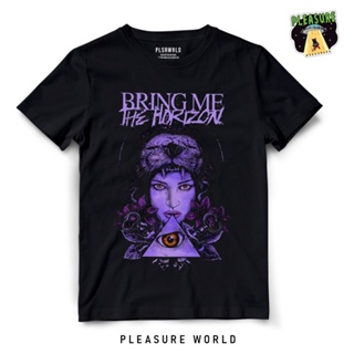 เสื้อยืดแขนสั้นเสื้อยืด พิมพ์ลายวง Bring Me The Horizon BMTH สีม่วง | ความสุขโลกS-5XL