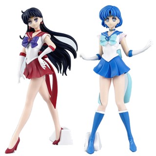 โมเดลฟิกเกอร์ PVC รูปเซเลอร์มูน Mars Hino Rei Sailor Mercury Mizuno Ami