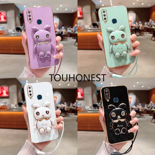 เคส Oneplus 8 Pro เคส Oneplus 9 Pro Case Oneplus 8T Casing Oneplus Nord 2 Case Soft Silicone Shockproof Cute Rabbit Bunny Bracket Stand Phone Case With Rope ซิลิโคนนิ่ม กันกระแทก กระต่ายน่ารัก ขาตั้ง เคสโทรศัพท์ พร้อมเชือกคล้อง