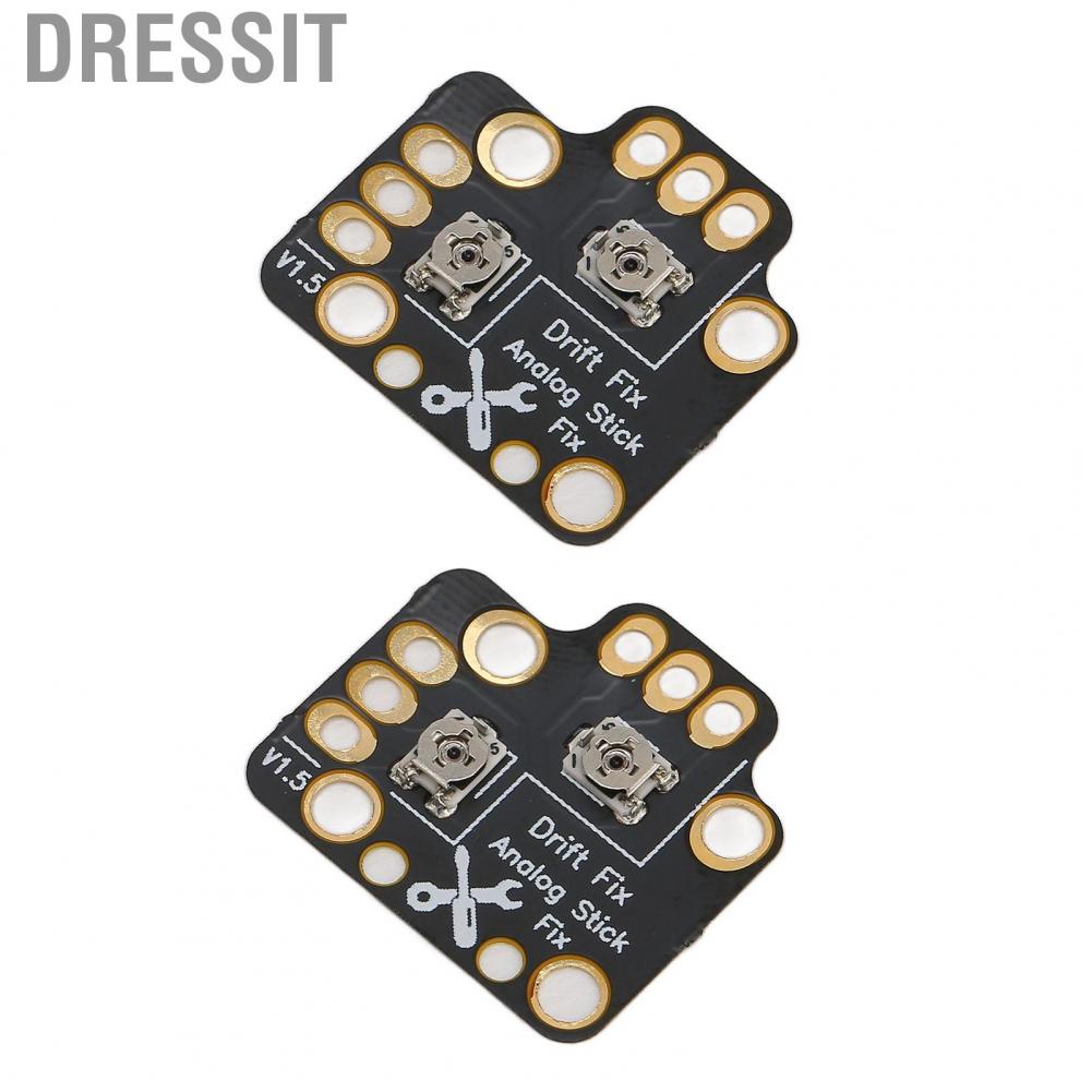 Dressit-th Dressit Gamepad จอยสติ๊ก Drift BOARD สีดำความแม่นยำสูง PCB Sensitive 2pcs 3D Analog Stick Fix Mod สำหรับเกมคอนโทรลเลอร์
