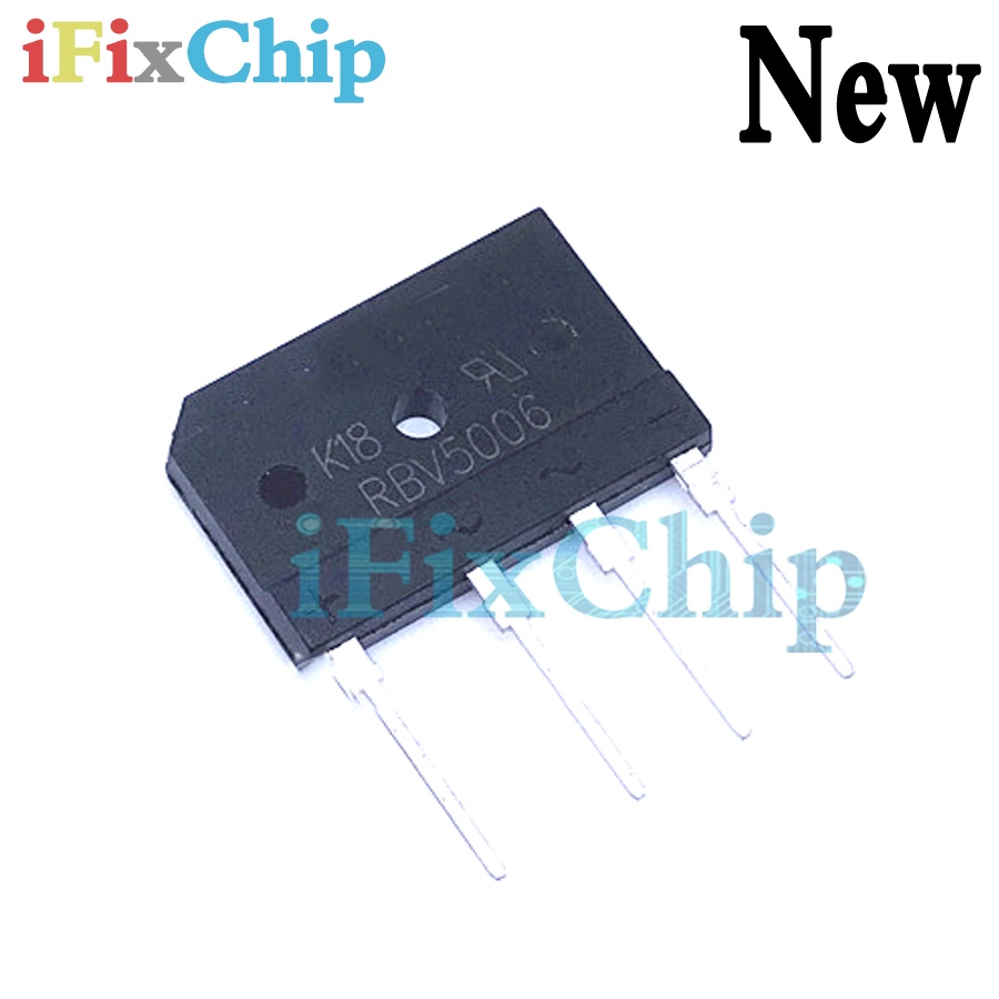 5 ชิ้น RBV5006 50A 600V DIP-4 ยี่ห้อใหม่
