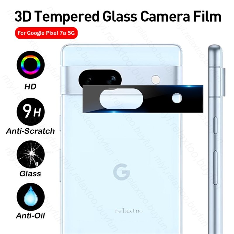 ฟิล์มกระจกนิรภัยกันรอยหน้าจอ ป้องกันเลนส์กล้อง แบบเต็มจอ สําหรับ Google Pixel 8 7 6 Pro 7Pro 6Pro 7a