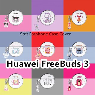 พร้อมส่ง!  เคสโทรศัพท์มือถือแบบนิ่ม ลายการ์ตูนหมี Violent น่ารัก สําหรับ Huawei FreeBuds 3 FreeBuds 3