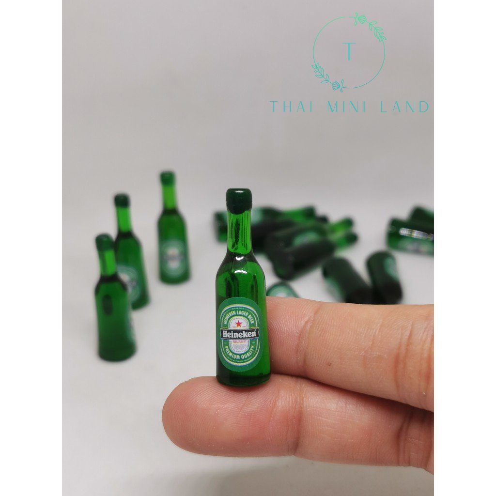 ขวดน้ำจิ๋ว ความสูง 3.5 ซม. ขวดจิ๋ว ของตกแต่ง