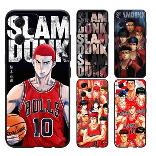 เคส Realme 10 8 8I 10 9 9i PLUS PRO 4G 5G โทรศัพท์มือถือแบบนิ่ม ผิวด้าน ลาย SLAM DUNK สีดํา สําหรับ