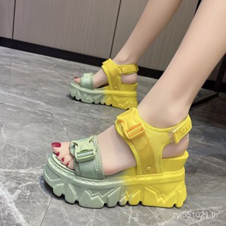 2023พร้อมส่ง!! รองเท้าส้นตึก รัดส้น รองเท้าส้นสูง สูง9cm size34-39