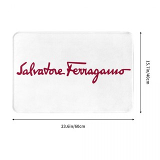 ใหม่ พร้อมส่ง พรมเช็ดเท้า ผ้าสักหลาด ลาย Salvatore Ferragamo (1) กันลื่น ดูดซับน้ําได้ดี แห้งเร็ว 16x24 นิ้ว สําหรับห้องน้ํา ห้องนั่งเล่น โซฟา ห้องนอน