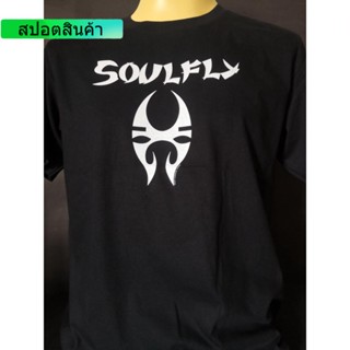 TOP CTเสื้อวงนำเข้า Soulfly Sepultura Nailbomb Max Cavalera Heavy Metal Nu Metal Thrash Style Vintage T-shirt