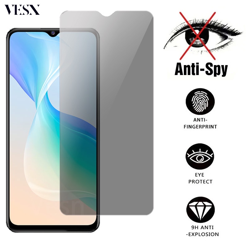ฟิล์มกระจก ฟิล์มกันเสือก กันมอง VIVO Y39 Y29s Y29 Y19s Y28 Y28s Y27s Y77 Y76 Y35 Y22 Y22s Y02s Y02 Y02a Y02t Y16 Y33s Y21 Y21T Y20 Y20s Y12s 5G 4G 2025