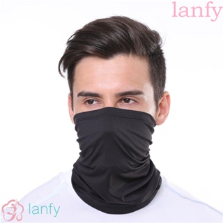 Lanfy ผ้าพันคอ ผ้าคาดศีรษะ ป้องกันฝุ่น ระบายอากาศ อเนกประสงค์ สําหรับผู้ชาย