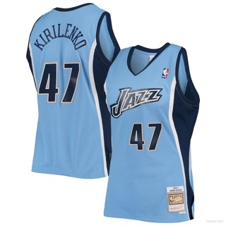 เสื้อกีฬาบาสเก็ตบอล ขนาดใหญ่ ลายทีม NBA Andrei Kirilenko Utah Jazz SY3 2009-2010 สไตล์เรโทร สําหรับผู้ชาย และผู้หญิง YS3