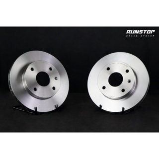 RUNSTOP รันสตอป brake disc จานเบรคหน้า แบบเรียบ ขนาดเดิม256 CHEVROLET รุ่น OPTRA ราคาต่อคู่ เบรก