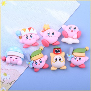 [LBE] 3d Sanrio น่ารัก Kirby Crocs Jibbitz รองเท้าโทรศัพท์กรณีอุปกรณ์ตกแต่ง Diy