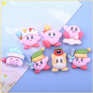 [LBE] 3d Sanrio น่ารัก Kirby Crocs Jibbitz รองเท้าโทรศัพท์กรณีอุปกรณ์ตกแต่ง Diy