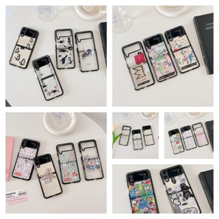 Casetify เคสโทรศัพท์มือถือ หน้าจอพับได้ ลายมงกุฎกราฟฟิตี้ สําหรับ Samsung Z Flip 3 Z Flip4 5G