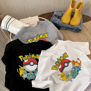 เสื้อท็อปส์ ลายโปเกม่อน สําหรับเด็ก