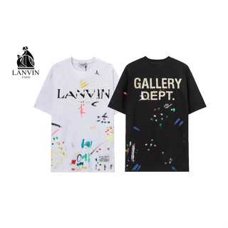 5811 เสื้อยืดแขนสั้น พิมพ์ลาย lanvin gallery dept แฟชั่นสําหรับผู้ชาย และผู้หญิง