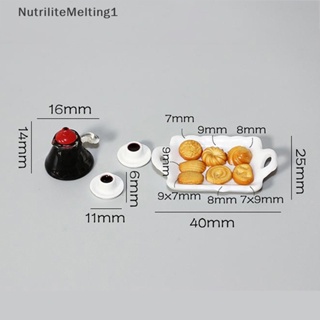 [NutriliteMelting1] ถาดกาแฟ บิสกิต เซรามิก ขนาดเล็ก สําหรับตกแต่งบ้านตุ๊กตา [TH]