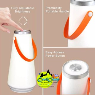 ไฟฉาย ไฟปรับแสง Warm white light ระบบ ชาร์จ USB สามารถปรับระดับไฟได้เพียงปลายนิ้วสัมผัส (สินค้าพร้อมส่งจากไทย)