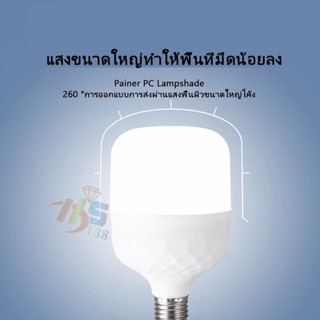 สว่างมาก หลอดไฟLED ประหยัดพลังงาน ขั้วE27 ขนาด 45W 55W 65W 85W หลอดประหยัดไฟ LED วัสดุอย่างดี PP ให้ความสว่างสูง