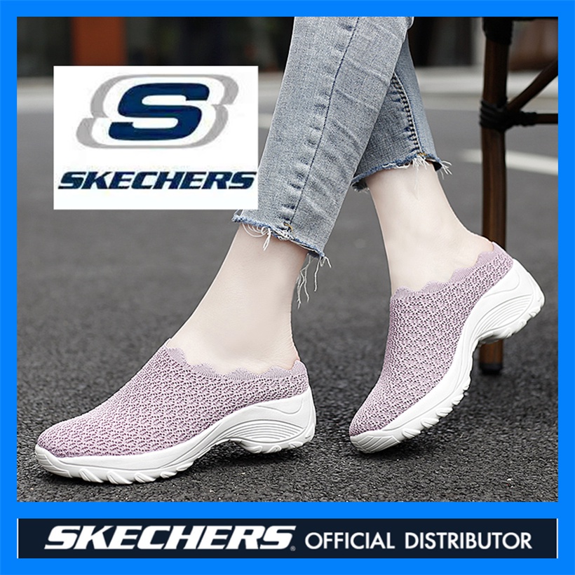 Skechers_ GO walk 5 รองเท้าผ้าใบลําลอง ส้นแบน สําหรับสตรี เหมาะกับการวิ่ง เล่นกีฬา