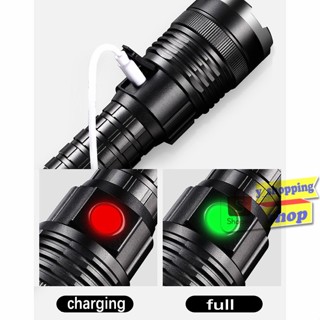 หลอดส่องสว่าง XHP50 HIGHT POWER flashlight ไฟฉายแรงสูง+ถ่าน26650  ซูมได้ 5modes *