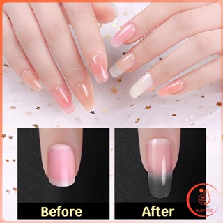 Sudyod 20pcs/set เล็บPVC แบบงอได้ เล็บปลอม เล็บพีวีซี ยาวขึ้น Nail Kits