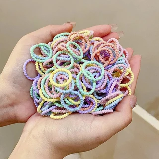 ยางรัดผม แบบยืดหยุ่น น่ารัก สําหรับเด็ก 300 ชิ้น