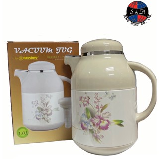 เครื่องกรองน้ำ Keyway กระติกน้ำร้อนสูญญากาศไส้ปรอทแก้ว มีที่กรองใบชา ( 1000 ml ) Vacuum Jug Keep Beverages รุ่น : H-306