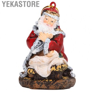 Yekastore Santa Hanging Ornament  Christmas Santa Pendant Fadeless  for Bedroom