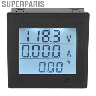 Superparis Digital Voltmeter LCD Screen Current Meter DC 6‑200V Volt  Alarm Function