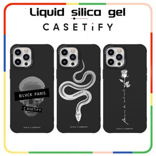 Casetify เคสโทรศัพท์มือถือแบบนิ่ม กันกระแทก ลายแบรนด์ร่วม สี่สี สําหรับ iPhone 13 Pro MAX 12 11 Pro MAX 7Plus 8Plus IX XS MAX XR