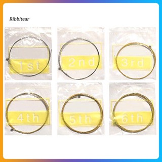 &lt;Ribbitear&gt; สายกีตาร์อะคูสติก เหล็ก สีบรอนซ์ ให้ความอบอุ่น 150XL 6 ชิ้น ต่อ 1 ชุด