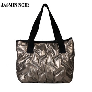 Jasmin NOIR กระเป๋าสะพายไหล่ ผ้าไนล่อน เรียบง่าย สําหรับผู้หญิง