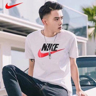 Nike เสื้อยืดลําลอง แขนสั้น ผ้าถัก ระบายอากาศ เหมาะกับการเล่นกีฬา ฤดูร้อน สําหรับผู้ชาย AR5005