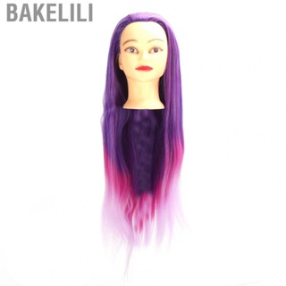 Bakelili Mannequin Head  Lightweight Even Distribution Easy To Comb Hairdresser Head Gradient Color Compact Practical  for Hair Dyeing for Hair Styling