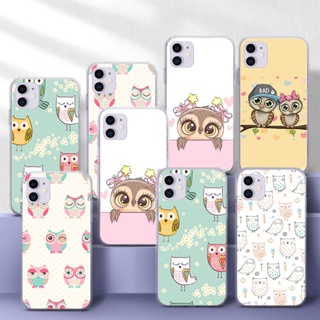 เคสโทรศัพท์มือถือแบบนิ่ม TPU ใส ลายการ์ตูนนกฮูก 187A สําหรับ Samsung S7 Edge A9 M30S M21 M31 M51 Note 10 Lite Plus 20 Ultra 8 9