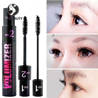 COSBEAUTYมาสคาร่ามาสคาร่าสองผลมาสคาร่าสองในหนึ่งเดียวยาวและหนาดัดใหญ่มาสคาร่าแต่งหน้า
