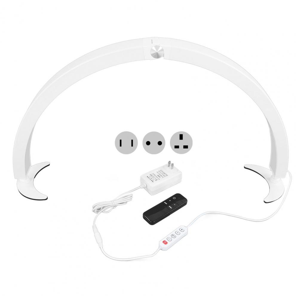 Half Moon Light 40W 28in 10 ความสว่าง 7 สีหรี่แสงได้ Half Moon โคมไฟตั้งโต๊ะเล็บ 2000LM 3200K-5600K