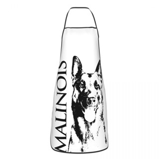 Malinois ผ้ากันเปื้อน ลายสุนัขเบลเยี่ยม เชฟ สําหรับทําอาหาร ทําสวน