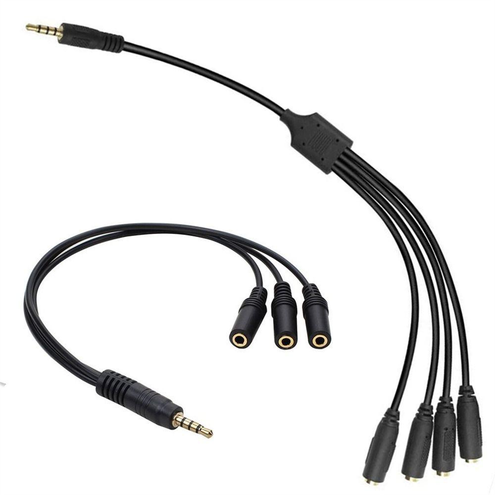 Parischamps 3.5 มม.สายแยกสาย Extender สาย AUX 3.5 มม.TRRS 1/8" ชาย 3/4/5/6 3.5 มม. 3.5 มม.แจ็คหญิง 3.5 มม.ชายอะแดปเตอร์เสียงสายไฟ