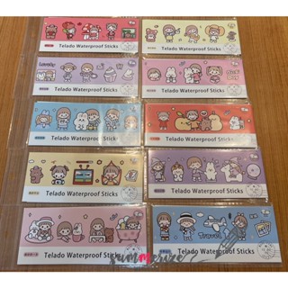 สติ๊กเกอร์ตกแต่ง ลายการ์ตูน สติ๊กเกอร์ PET กันน้ำ STICKER DIY WATERPROOF cartoon deco notebook ลายน่ารักๆ มี 8 แบบ