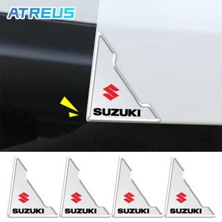 2/4 ชิ้น Suzuki โปร่งใส สติกเกอร์ติดมุมประตูรถยนต์ ป้องกันการชน เคสกันรอยประตูรถ สําหรับ ซูซูกิ Suzuki Jimny Swift Ertiga Celerio XI7 Ciaz