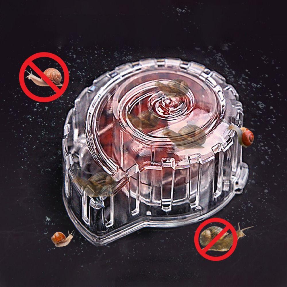 Fallforbeauty กับดักหอยทาก Catcher แบบพกพาโปร่งใสทนทานกับเหยื่ออาหาร Aquarium อุปกรณ์เสริม Planaria Pest Catch กล่อง - รูปที่ 2